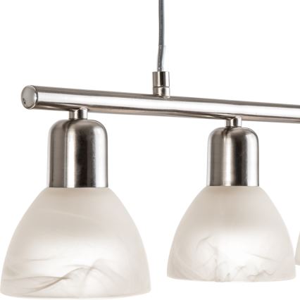 LED-kattokruunu johdossa DAYTONA 4xE14/5W/230V 3000K kiiltävä kromi