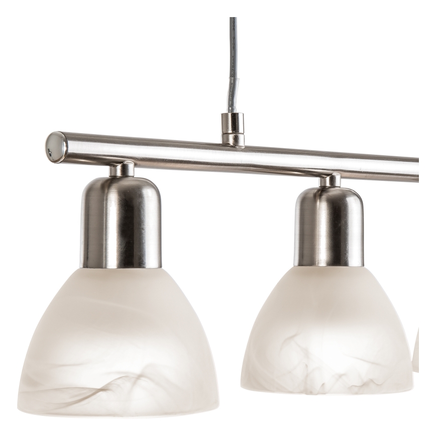 LED-kattokruunu johdossa DAYTONA 4xE14/5W/230V 3000K kiiltävä kromi