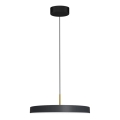 LED-kattokruunu johdossa DISC LED/38W/230V halkaisija 45 cm musta