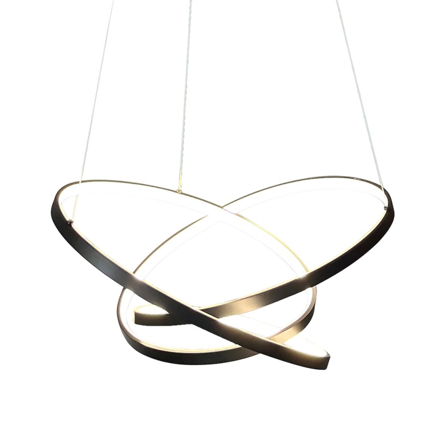 LED-kattokruunu johdossa EMPOLI LED/55W/230V musta