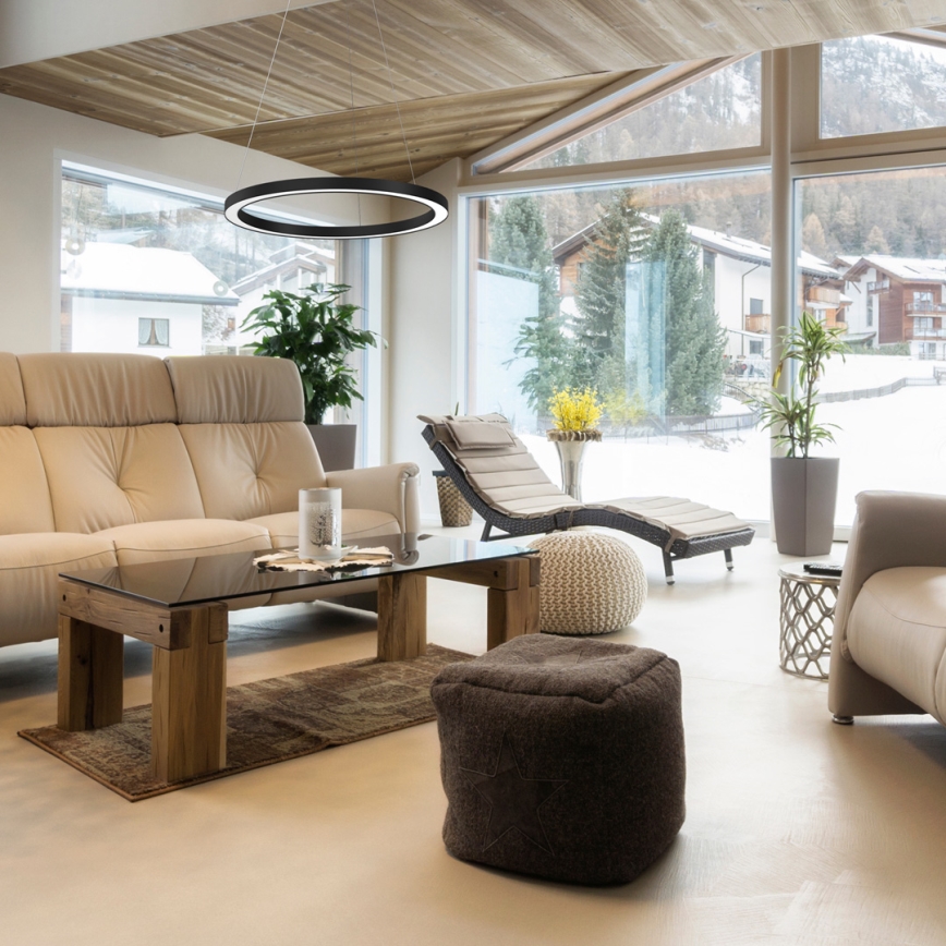 LED-kattokruunu johdossa GALAXIA LED/26W/230V musta