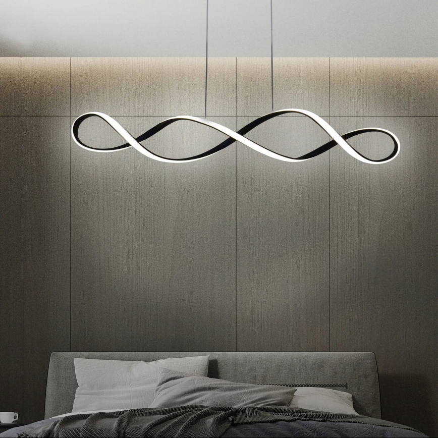 LED-kattokruunu johdossa INFINITO LED/34W/230V musta