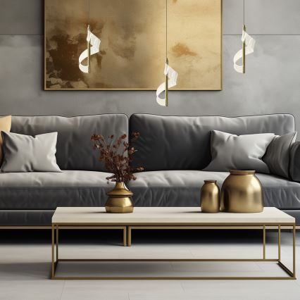 LED-kattokruunu johdossa LARGO LED/10W/230V kulta