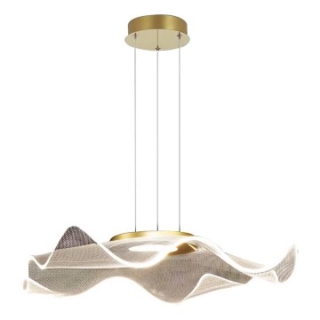 LED-kattokruunu johdossa LARGO LED/16W/230V kulta