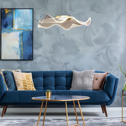 LED-kattokruunu johdossa LARGO LED/16W/230V kulta