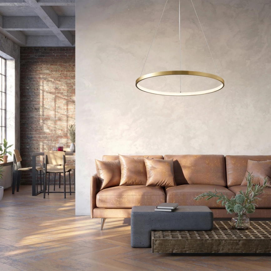 LED-kattokruunu johdossa LEA LED/20W/230V 4000K halkaisija 50 cm kulta