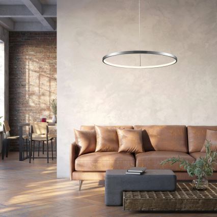 LED-kattokruunu johdossa LEA LED/20W/230V 4000K halkaisija 50 cm mattakromi