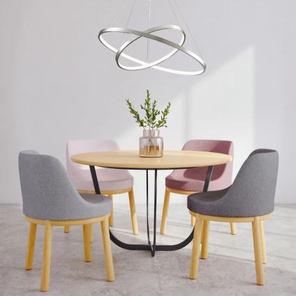 LED-kattokruunu johdossa LEA LED/35W/230V 4000K halkaisija 60 cm mattakromi