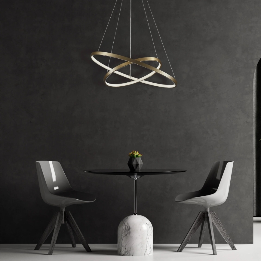 LED-kattokruunu johdossa LEA LED/35W/230V 4000K halkaisija 60 cm kulta