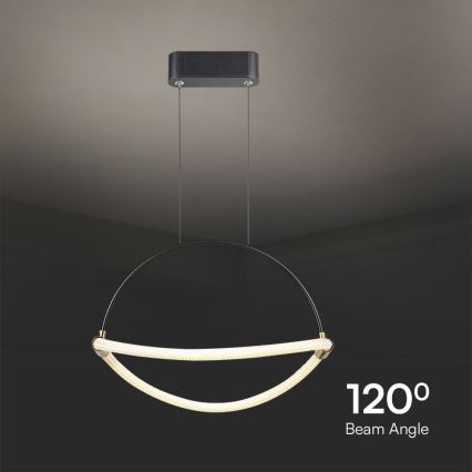 LED-kattokruunu johdossa LED/12W/230V 3000K halkaisija 40 cm