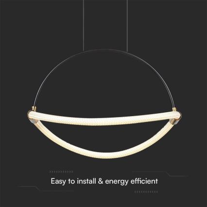 LED-kattokruunu johdossa LED/12W/230V 3000K halkaisija 40 cm