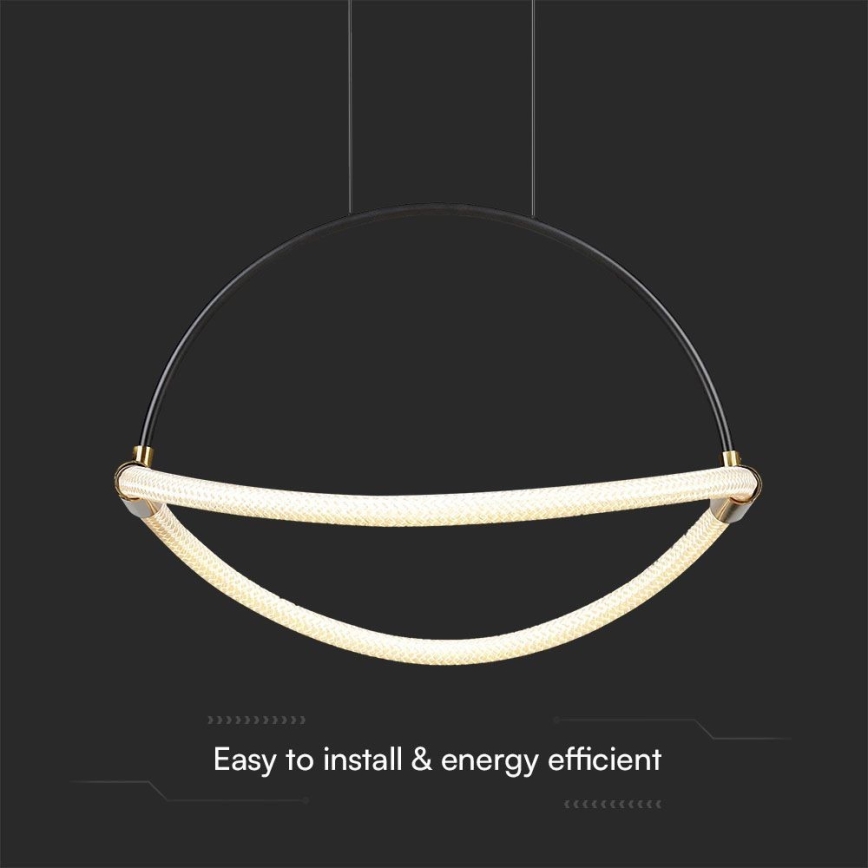 LED-kattokruunu johdossa LED/12W/230V 3000K halkaisija 40 cm