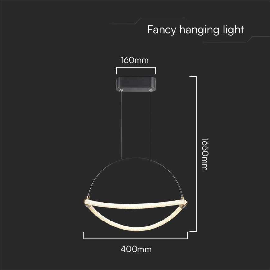 LED-kattokruunu johdossa LED/12W/230V 3000K halkaisija 40 cm