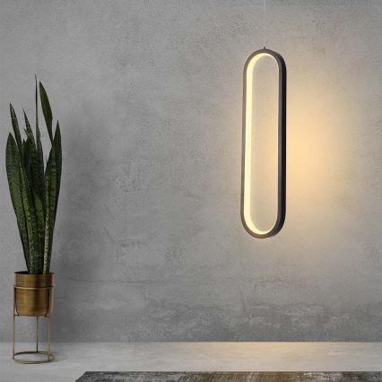 LED-kattokruunu johdossa LED/13W/230V 4000K musta