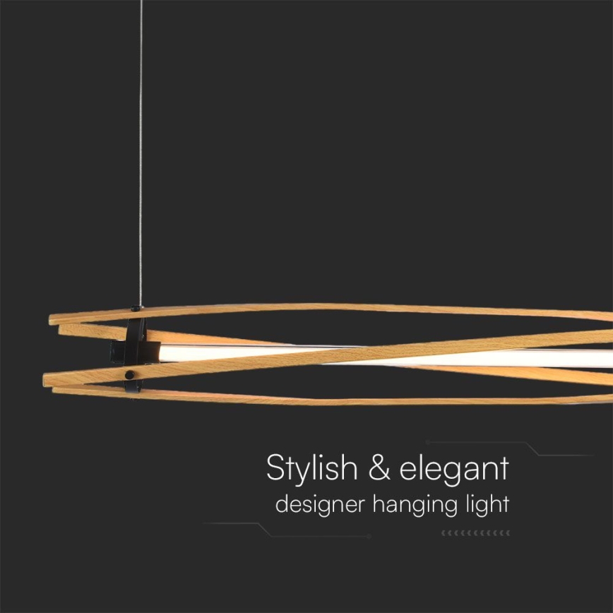 LED-kattokruunu johdossa LED/15W/230V 3000K ruskea