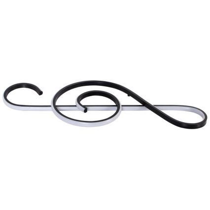 LED-kattokruunu johdossa LED/18W/230V 3000K musta