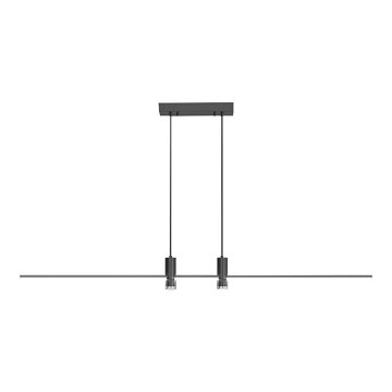 LED-kattokruunu johdossa LED/19W/230V 4000K musta