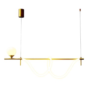 LED-kattokruunu johdossa LED/20W/230V + 1xG9/10W/230V 3000K kulta