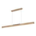 LED-kattokruunu johdossa LED/22W/230V 4000K 120 cm mänty/massiivipuu