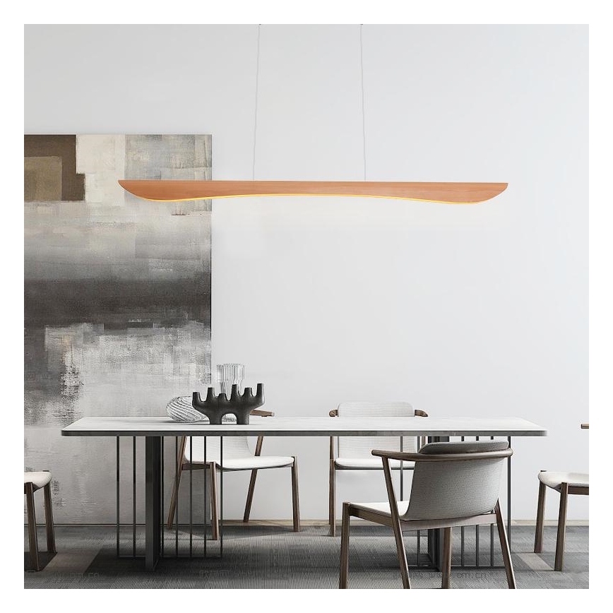 LED-kattokruunu johdossa LED/22W/230V 4000K 120 cm pyökki/massiivipuu