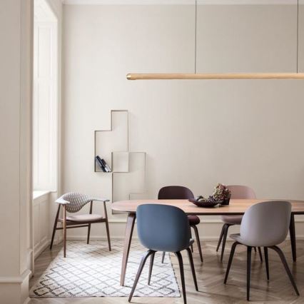 LED-kattokruunu johdossa LED/22W/230V 4000K 120 cm tuhka/massiivipuu