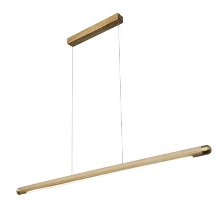 LED-kattokruunu johdossa LED/22W/230V 4000K 120 cm tuhka/massiivipuu