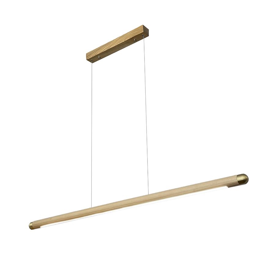 LED-kattokruunu johdossa LED/22W/230V 4000K 120 cm tuhka/massiivipuu