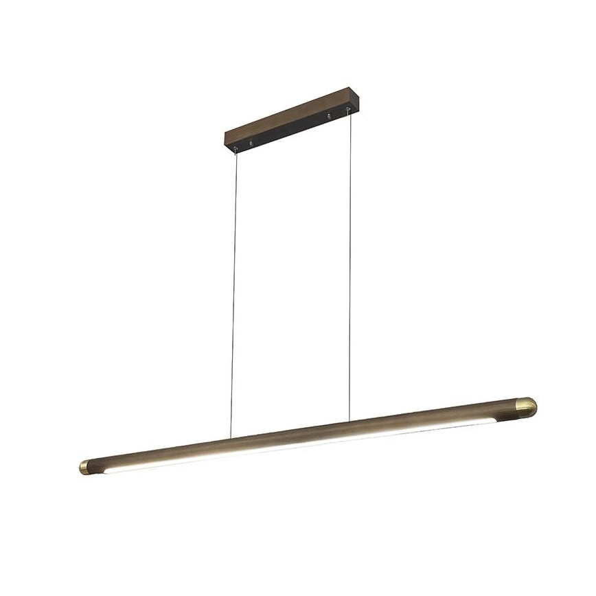 LED-kattokruunu johdossa LED/22W/230V 4000K 120 cm tuhka/massiivipuu