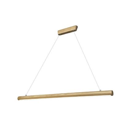 LED-kattokruunu johdossa LED/22W/230V 4000K 120 cm tuhka/massiivipuu