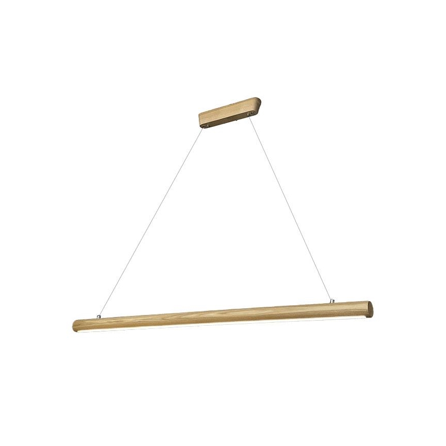 LED-kattokruunu johdossa LED/22W/230V 4000K 120 cm tuhka/massiivipuu