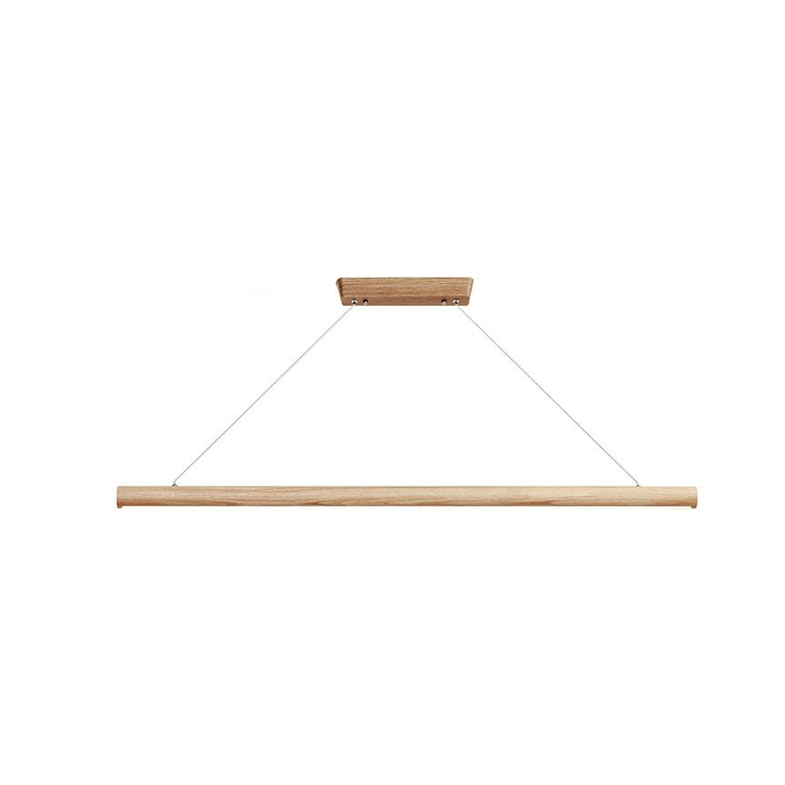 LED-kattokruunu johdossa LED/22W/230V 4000K 120 cm tuhka/massiivipuu