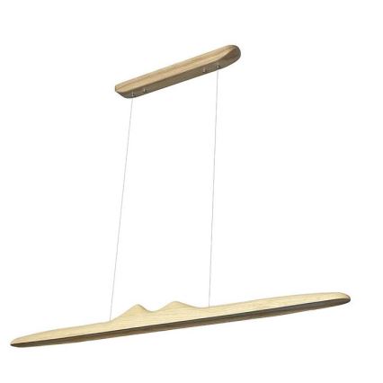 LED-kattokruunu johdossa LED/22W/230V 4000K 120 cm tuhka/massiivipuu