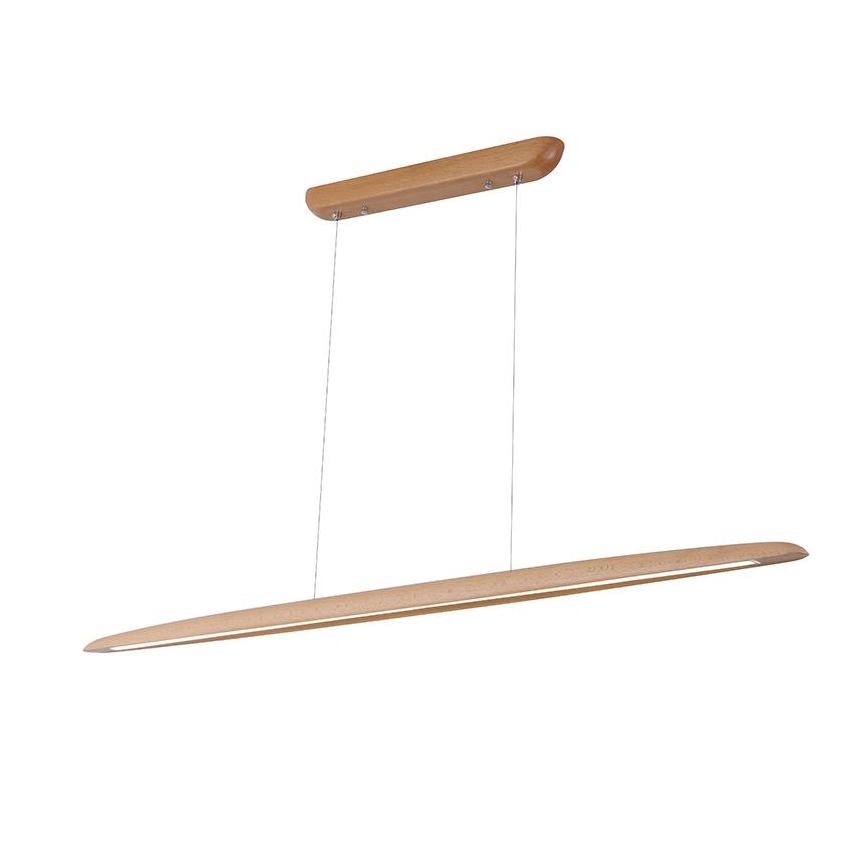 LED-kattokruunu johdossa LED/22W/230V 4000K 130 cm pyökki/massiivipuu