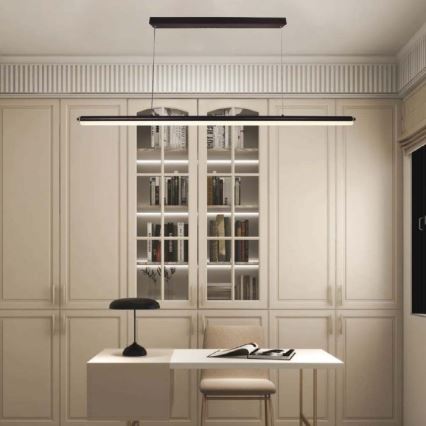 LED-kattokruunu johdossa LED/23W/230V 4000K 120 cm musta