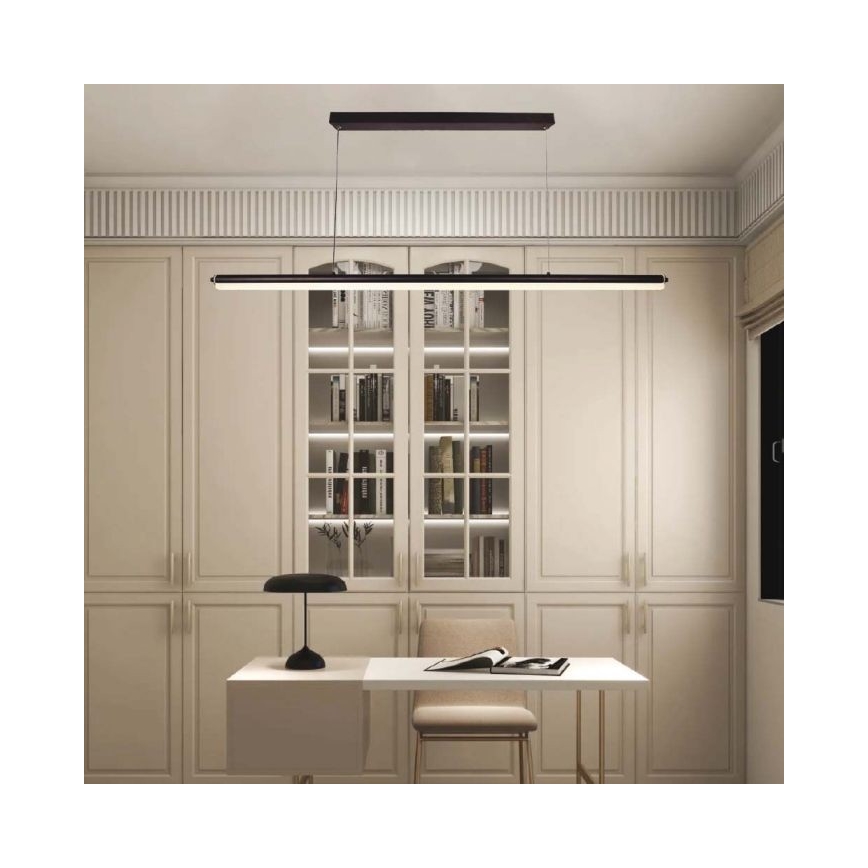 LED-kattokruunu johdossa LED/23W/230V 4000K 120 cm musta