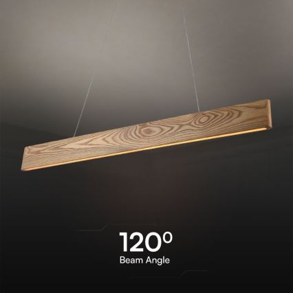 LED-kattokruunu johdossa LED/24W/230V 3000K ruskea