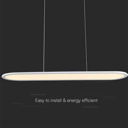 LED-kattokruunu johdossa LED/24W/230V 4000K valkoinen