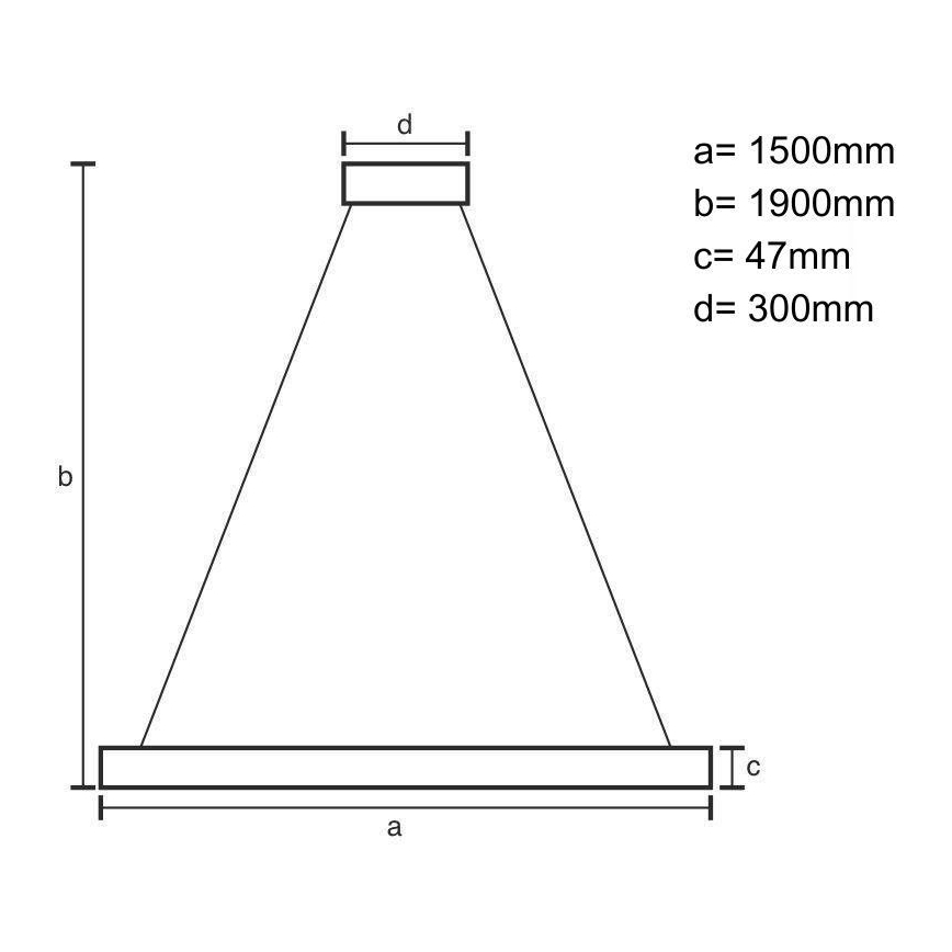 LED-kattokruunu johdossa LED/26W/230V 4000K 150 cm tuhka/massiivipuu