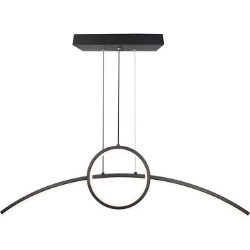 LED-kattokruunu johdossa LED/30W/230V 4000K 88 cm musta