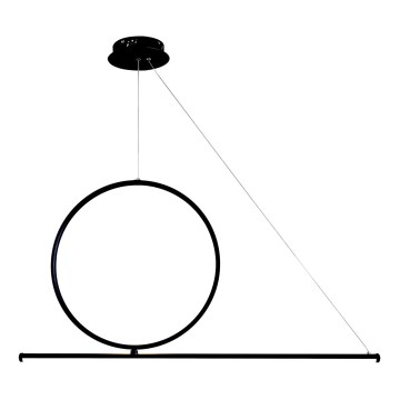 LED-kattokruunu johdossa LED/32W/230V 3000K musta