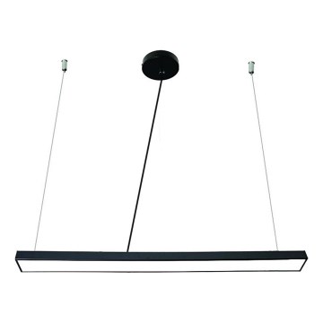 LED-kattokruunu johdossa LED/32W/230V 4000K halkaisija 120 cm musta