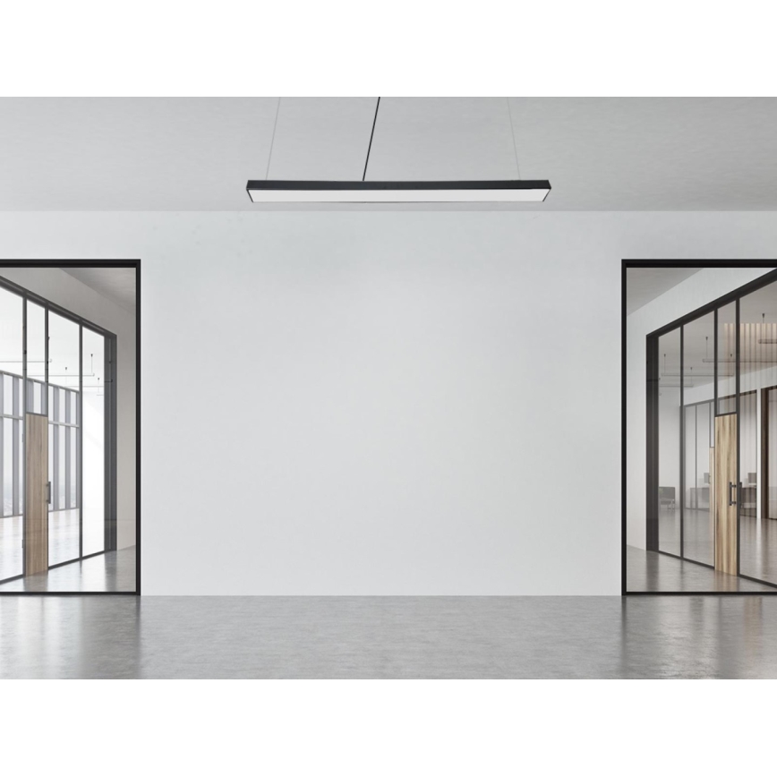 LED-kattokruunu johdossa LED/32W/230V 4000K halkaisija 120 cm musta