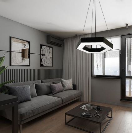 LED-kattokruunu johdossa LED/40W/230V 4000K halkaisija 80 cm