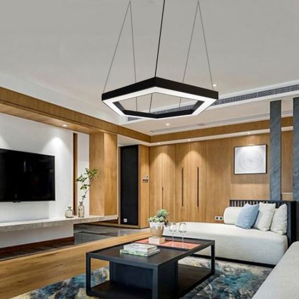 LED-kattokruunu johdossa LED/50W/230V 4000K halkaisija 100 cm