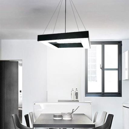 LED-kattokruunu johdossa LED/55W/230V 4000K 80x80 cm