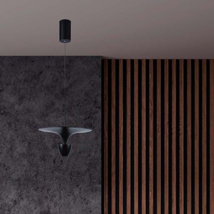 LED-kattokruunu johdossa LED/9W/230V 3000K musta