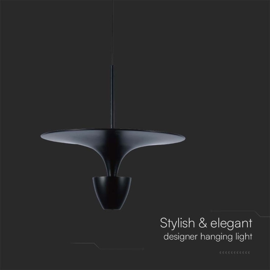 LED-kattokruunu johdossa LED/9W/230V 3000K musta