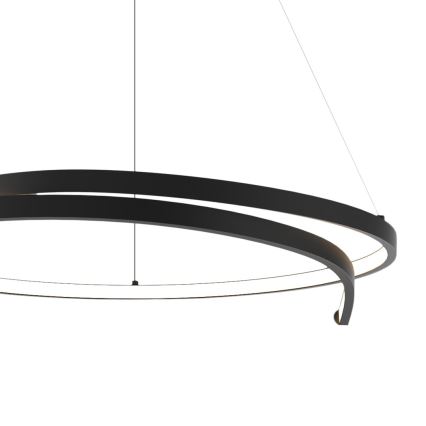 LED-kattokruunu johdossa LORENZO LED/35W/230V musta