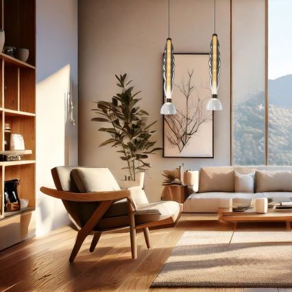 LED-kattokruunu johdossa LUCCO LED/18W/230V halkaisija 15 cm savuinen