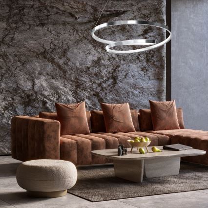 LED-kattokruunu johdossa LUCERO LED/48W/230V kiiltävä kromi